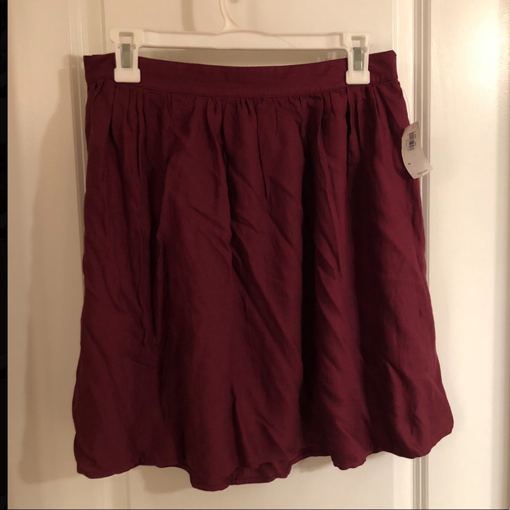 Maroon skirt